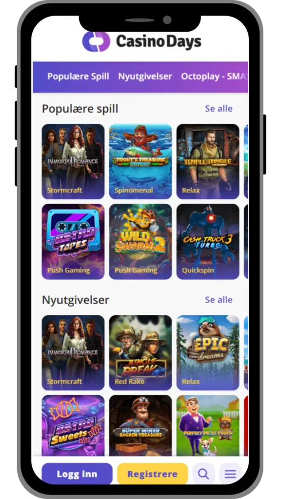 best games at casino days mobile application