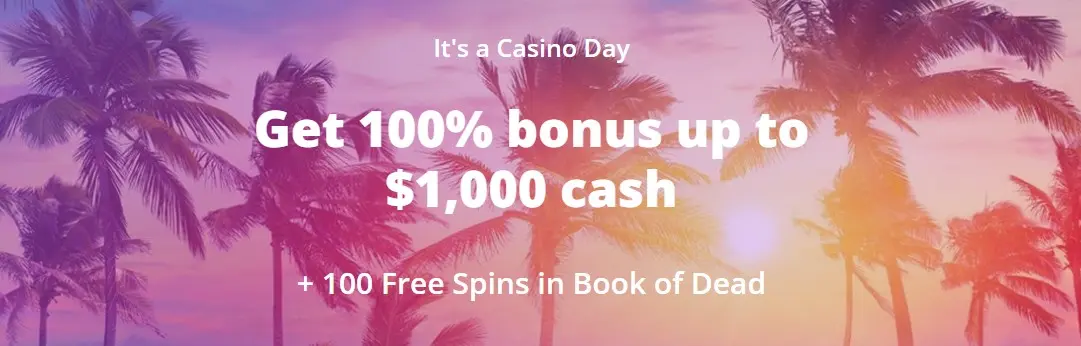 Get 100% registration bonus at casino days